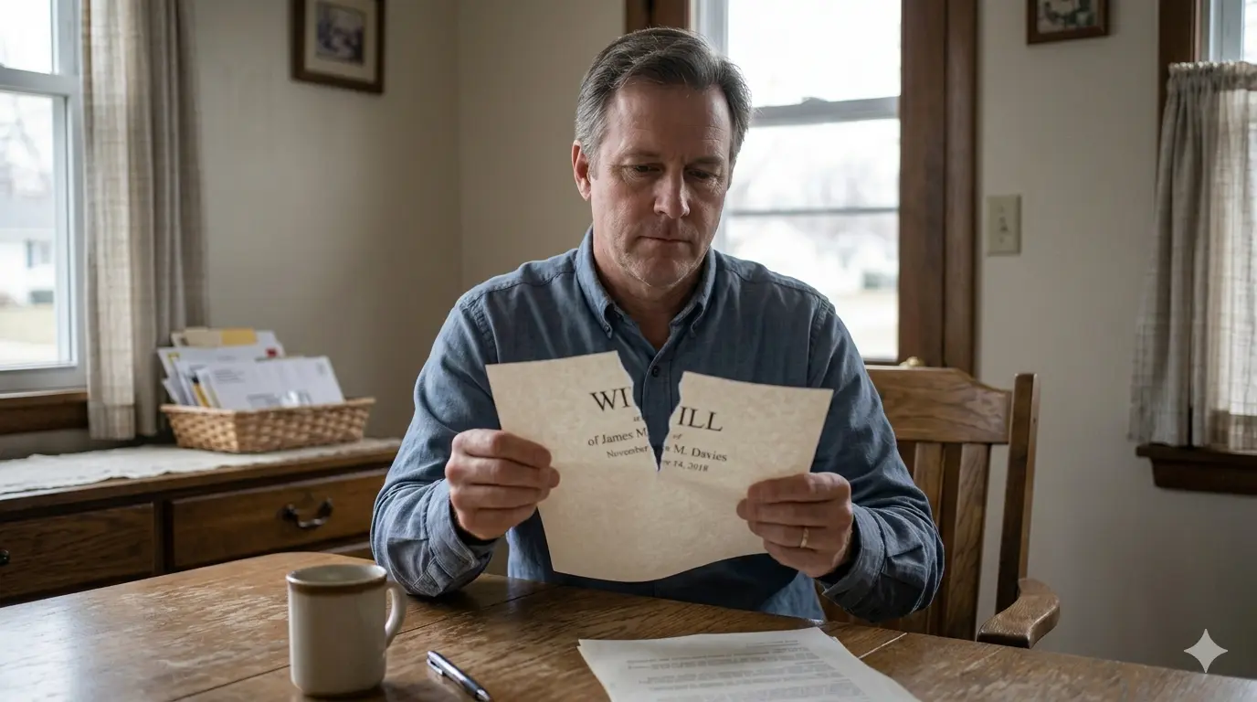 Wills and and a divorce